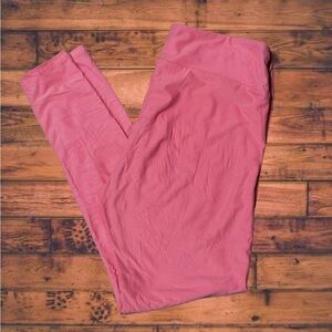 3/$30 LuLaRoe Pink Leggings Tall & Curvy